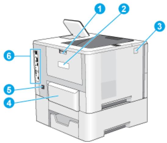 HP M507X - Vue arrêté de l'imprimante - 1