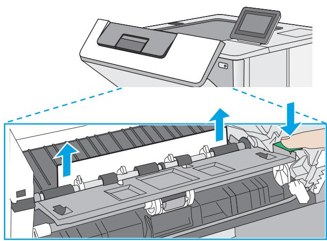 HP M507X - Elimination des bourrages papier dans l'unité d'impression recto verso—13.CX.XX, 13.DX.XX - 12