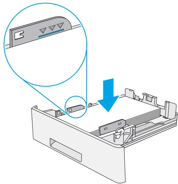 HP M507X - Chargement du papier dans le bac 2 et les bacs de 550 feuilles - 7
