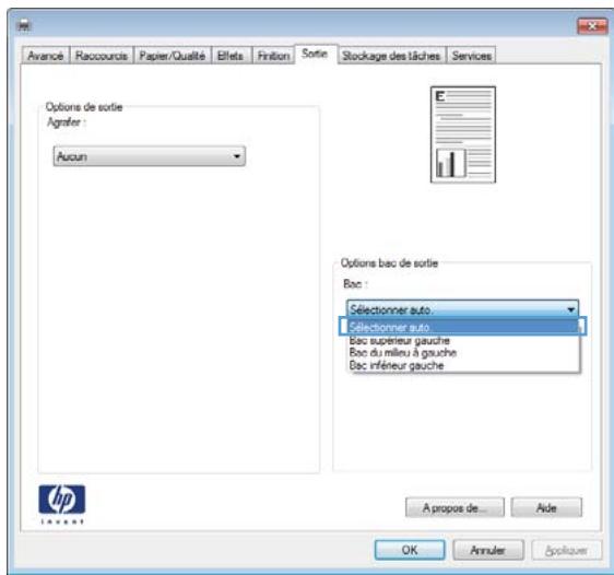HP M601 - Sélection d'options de sortie avec windows - 4