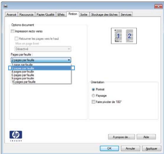 HP M601 - Impression de plusieurs pages par feuille avec windows - 4