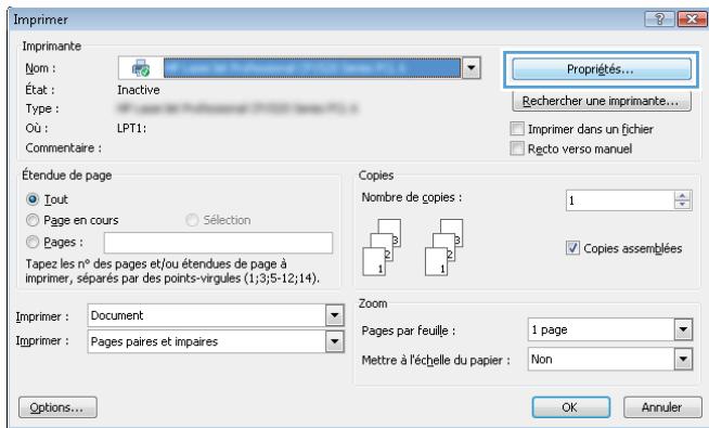 HP M601 - Sélection d'options d'agrafage sous windows - 2