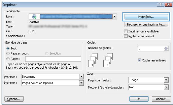HP M601 - Enregistrement des paramètres d'impression personnalisés pour une réutilisation avec windows - 2
