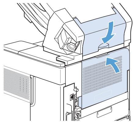 HP M601 - Suppression des bourages papier du bac d'emplacement ou du module bac d'emplacement et agrafeuse optionnels - 3