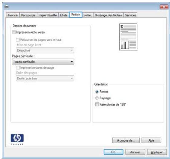 HP M601 - Sélection de l'orientation de la page avec windows - 3