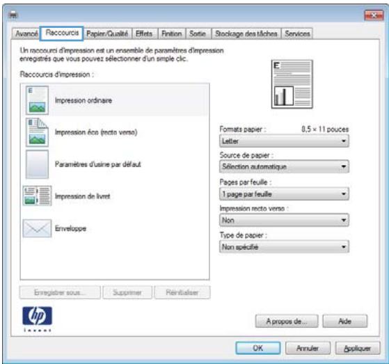 HP M601 - Enregistrement des paramètres d'impression personnalisés pour une réutilisation avec windows - 3