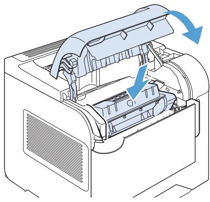HP M601 - Suppression des bourages dans les zones du couvercle supérieur et des cartouches d'impression - 7