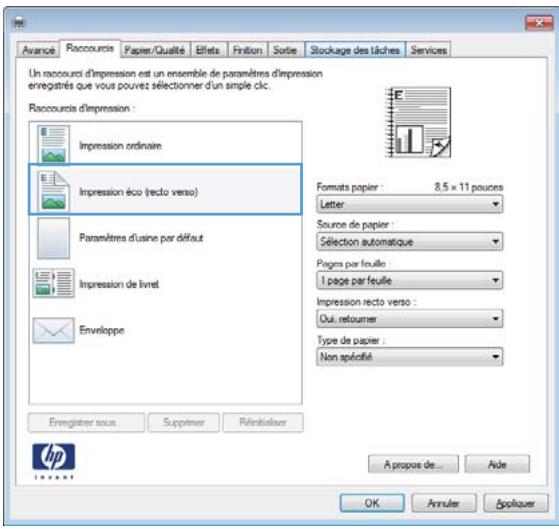 HP M601 - Enregistrement des paramètres d'impression personnalisés pour une réutilisation avec windows - 4