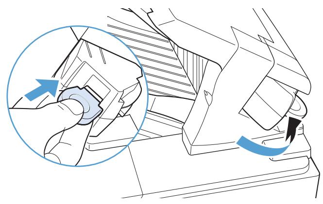 HP M601 - Suppression des bourrages d'agrafes dans le module bac d'empilement et agrafeuse optionnel - 3