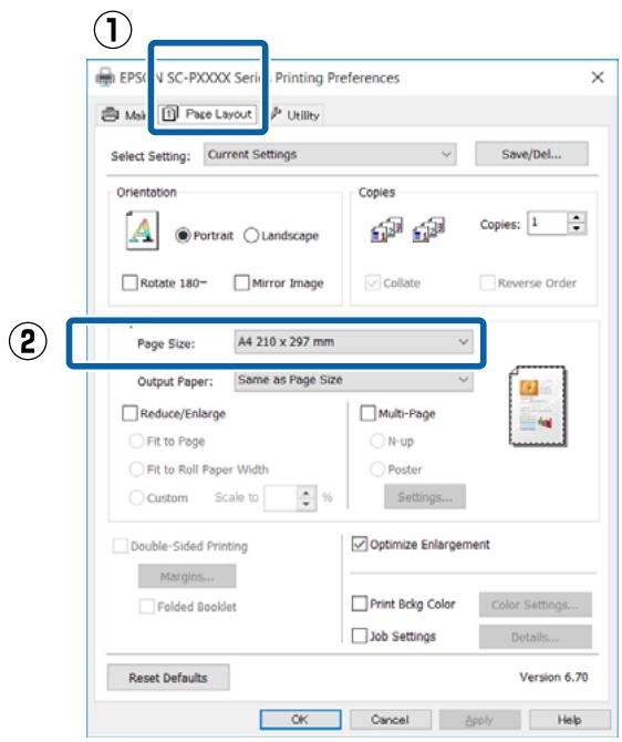 EPSON SC-P5000 - Configuration des paramètres dans Windows - 1