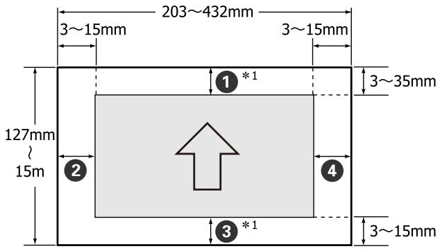 EPSON SC-P5000 - Zone imprimable du papier rouleau - 1