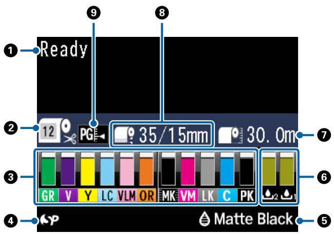 EPSON SC-P5000 - Témoin □ (témoin Contrôle du papier) - 1