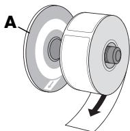 DYMO LABELWRITER 550 TURBO - Pour charger un rouleau d'étiquettes - 1