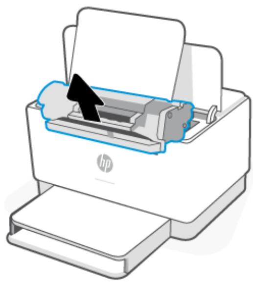 HP M209DW - Suppression des bouchons papier à partir du logement des cartouches d'impression - 2