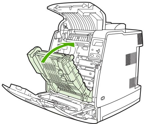 HP LASERJET COLOR 4700N - Elimination d'un bourrage dans la zone du capot supérieur - 6