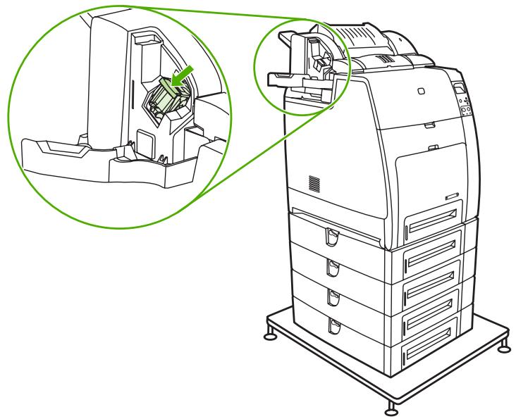HP LASERJET COLOR 4700N - Chargement d'une nouvelle cartouche d'agrafes - 4
