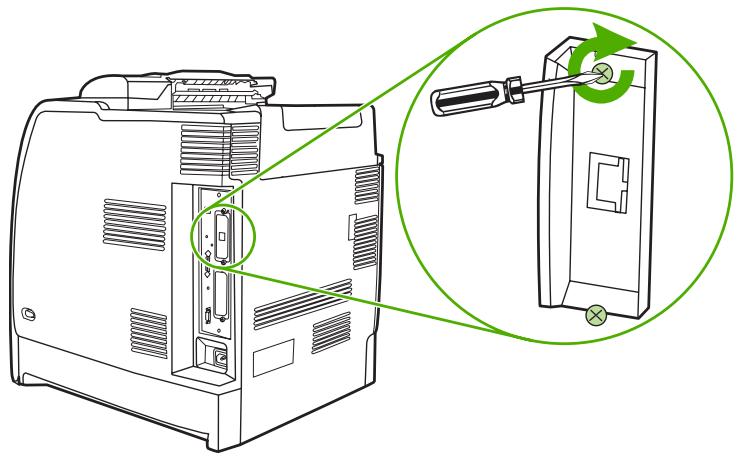 HP LASERJET COLOR 4700N - Pour installer une carte de serveur d'impression HP Jetdirect - 6