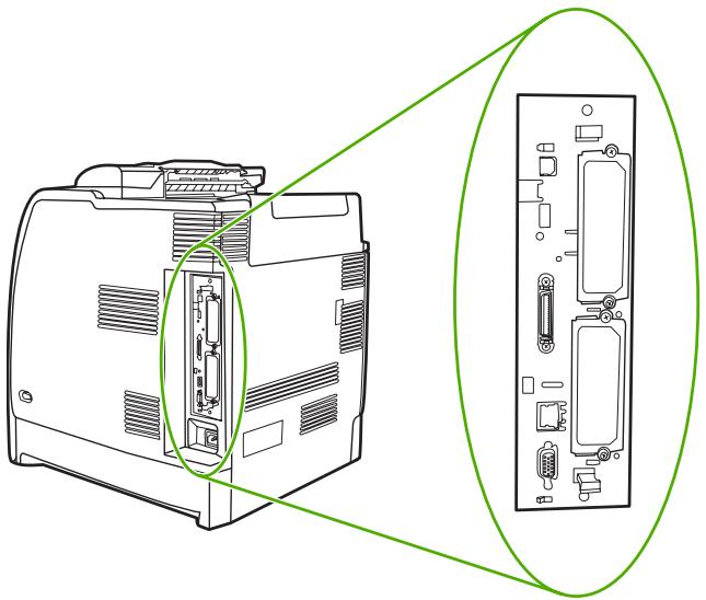 HP LASERJET COLOR 4700N - Pour installer une carte de serveur d'impression HP Jetdirect - 3