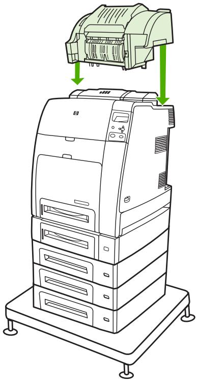 HP LASERJET COLOR 4700N - Elimination des bourrages dans le bac d'empilement/agrafeuse - 6