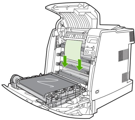 HP LASERJET COLOR 4700N - Elimination d'un bourrage dans la zone du capot supérieur - 5