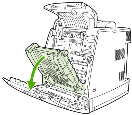 HP LASERJET COLOR 4700N - Elimination d'un bourrage dans la zone du capot supérieur - 4