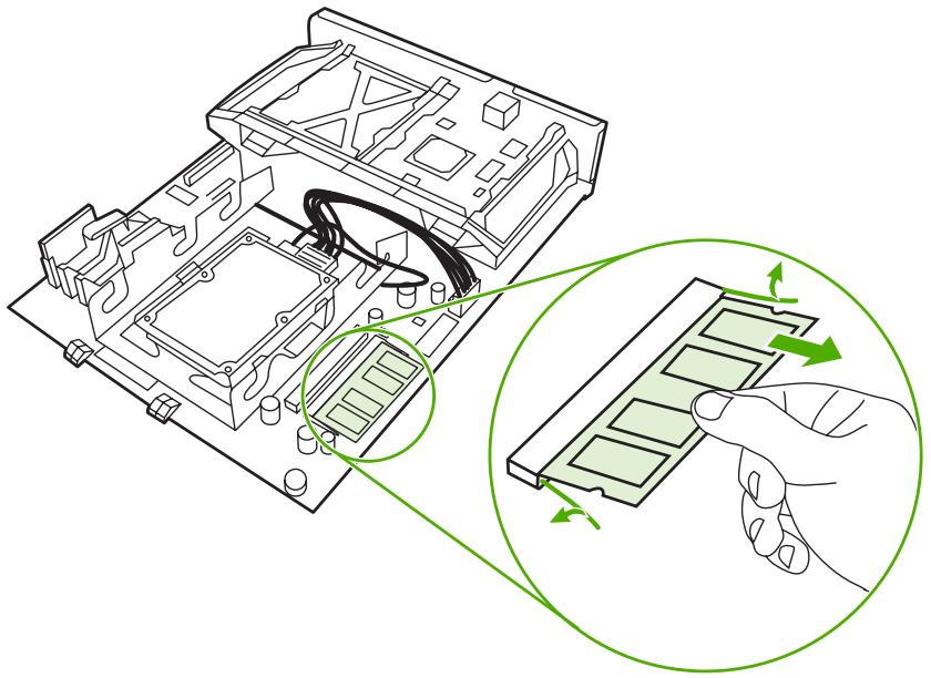 HP LASERJET COLOR 4700N - Installation d'un disque dur - 12