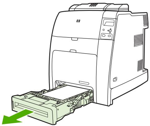HP LASERJET COLOR 4700N - Chargement de supports de format standard non détectable dans le bac 2 et dans les bacs facultatifs - 3