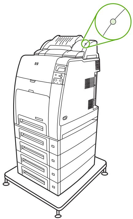 HP LASERJET COLOR 4700N - Interprétation des voyants du bac d'empilement/agrafeuse - 1