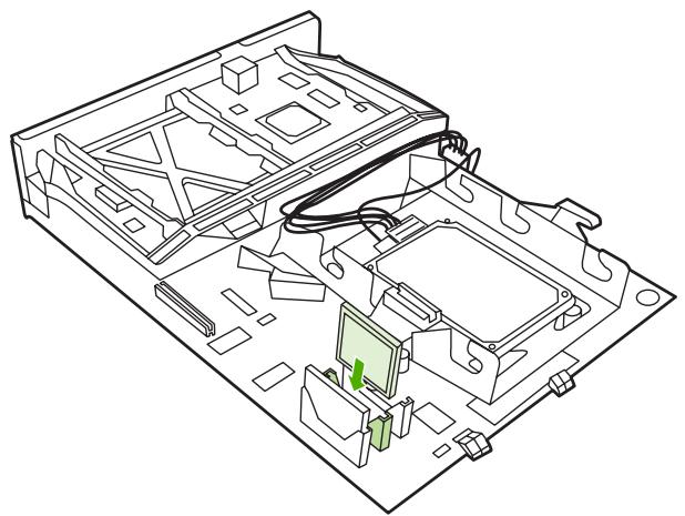 HP LASERJET COLOR 4700N - Installation d'une carte mémoire Flash - 7