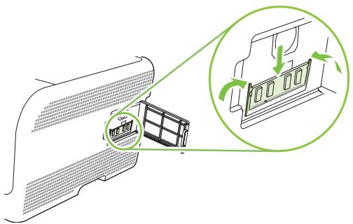 HP LASERJET CP1515N - Installation de la mémoire et des modules DIMM de polices - 5