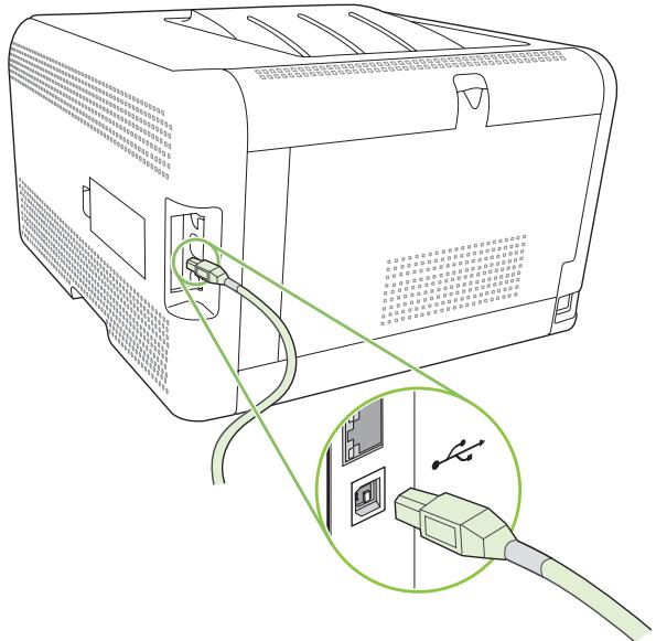 HP LASERJET CP1515N - Connexion USB - 2