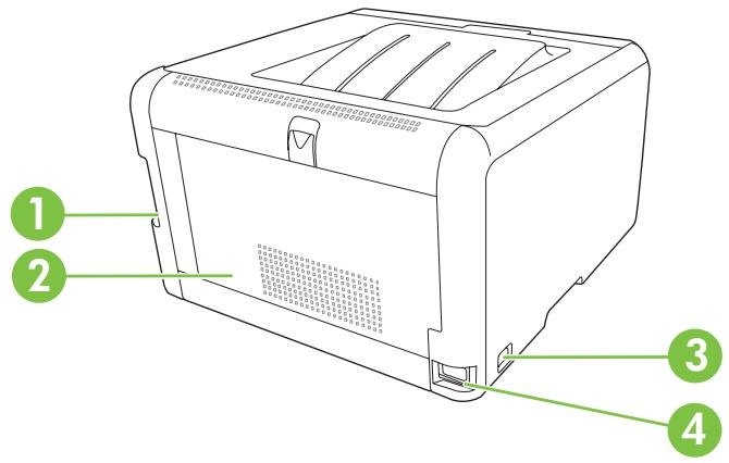 HP LASERJET CP1515N - Vues arrête et latérale - 1