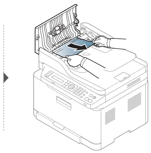 SAMSUNG XPRESS C480W - Bourrage du papier d'origine devant le scanner - 3