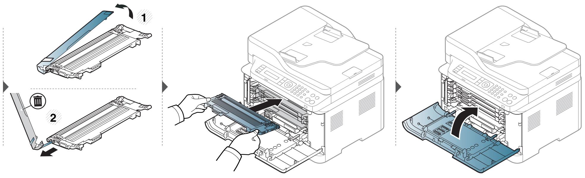 SAMSUNG XPRESS C480W - Remplacement de la cartouche de toner - 2