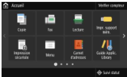 CANON I-SENSYS MF443DW - Affichage d'Application Library (Bibliothèque d'applications) - 1