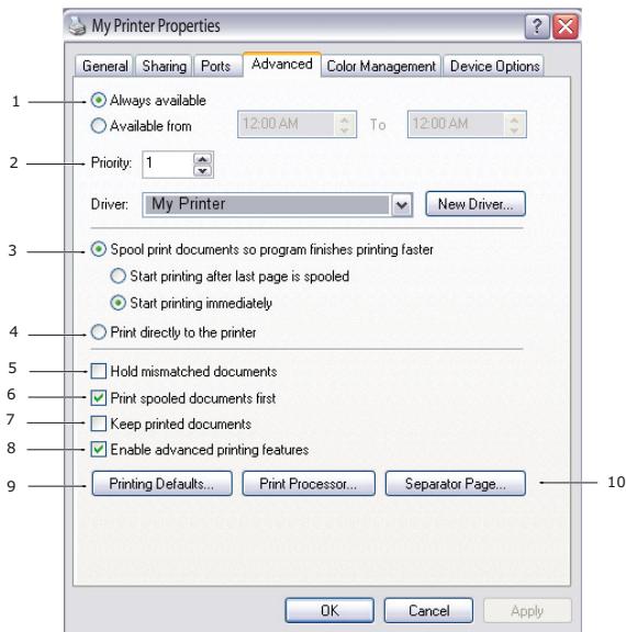 OKI B401D - Onglet Avancé - 1