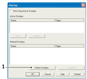 OKI B401D - DEFINITION DES SUPERPOSITIONS - 1