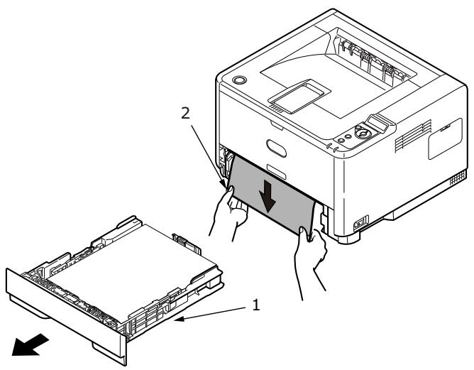 OKI B401D - BOURRAGES PAPIER - 2