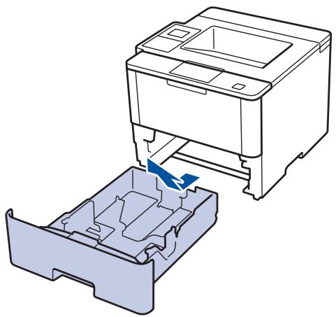 BROTHER HLL5200DWLT - Charger et imprimer du papier épais à partir du bac à papier - 1