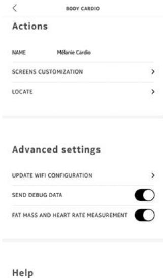 NOKIA BODY CARDIO - Désactivation de la mesure de la masse grasse et du rythme cardiaque - 2