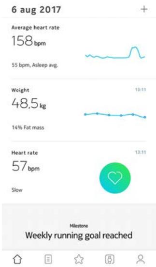 NOKIA BODY CARDIO - Modification de votre objectif de poids - 1