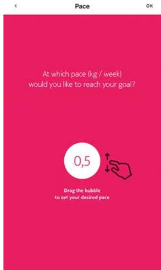 NOKIA BODY CARDIO - Modification de votre objectif de poids - 5