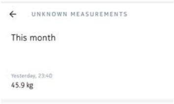 NOKIA BODY CARDIO - Sélectionnez la Mesure non attribuée. - 1