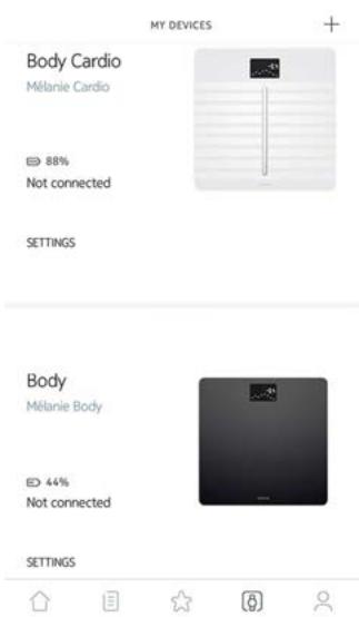 NOKIA BODY CARDIO - Modification de la localisation de votre balance - 1