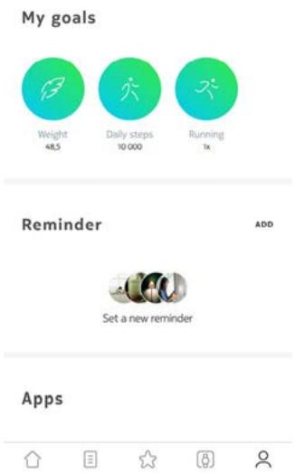 NOKIA BODY CARDIO - Configuration des rappels - 1
