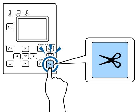 EPSON COLORWORKS CW-C6000PE - Retrait du papier (modèle coupe-papier automatique) - 1