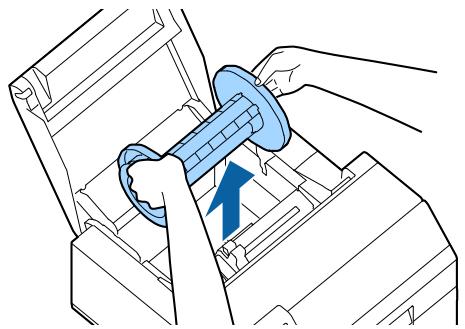 EPSON COLORWORKS CW-C6000PE - Chargement du papier (modèle dérouleur - approvisionnement de l'intérieur) - 2