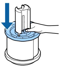 EPSON COLORWORKS CW-C6000PE - Chargement du papier (modèle coupe-papier automatique - approvisionnement de l'intérieur) - 4