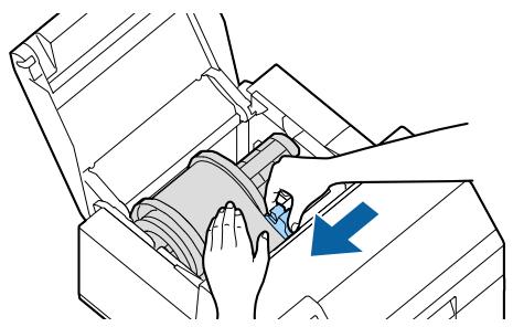 EPSON COLORWORKS CW-C6000PE - Chargement du papier (modèle dérouleur - approvisionnement de l'intérieur) - 7