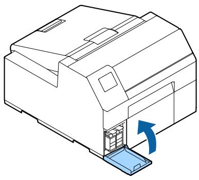 EPSON COLORWORKS CW-C6000PE - Fermez le couvercle du logement des cartouches d'encre. - 1